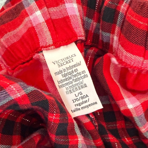 Victoria's Secret Red and Black Plaid Pajama Pants - Picture 2 of 5
